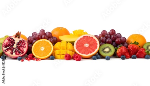 Fototapeta Naklejka Na Ścianę i Meble -  fruits on white background