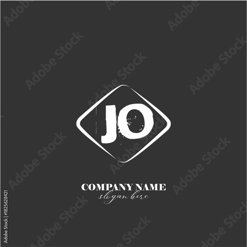 vector JO illustration of a logo for a company background abstract