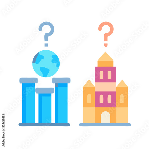 Global choices and historical options under a question mark