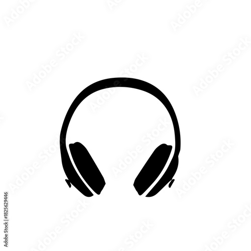 Sleek Wireless Headphones Icon for Audio and Sound Enthusiasts