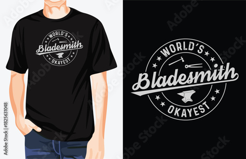 World’s Okayest Bladesmith t-shirt design