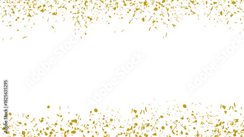 Gold Confetti on Transparent Background