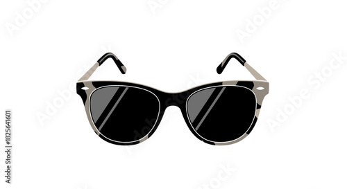 Classic Black Frame Sunglasses with Dark Lenses for Sun Protection.