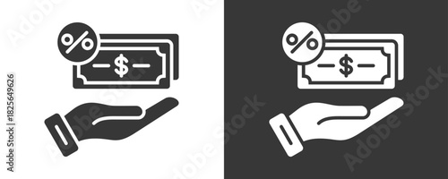 Commission Icon Set Vector Collection Isolated In Black And White