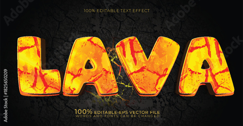 hot lava text