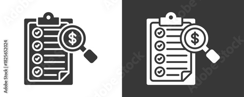 Evaluating Icon Set Vector Collection Isolated In Black And White