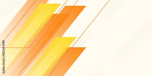 Abstract yellow and orange geometric background with modern diagonal lines. Suit for banner, web, brochure, pamflet and presentation
