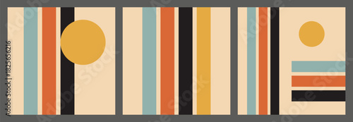 Retro 80s Bauhaus Poster Set