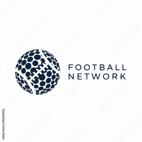 Football Network logo design with a unique globe illustration.