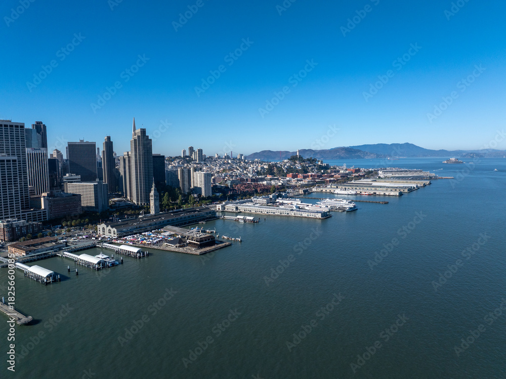 Fototapeta premium 4k View Over San Francisco, California