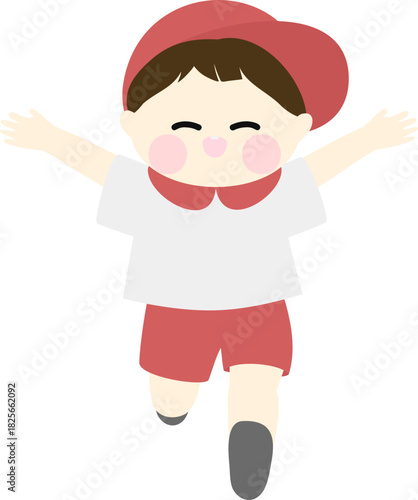 달리는 남자아이