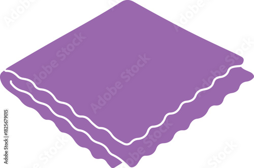 Purple microfiber cleaning cloth