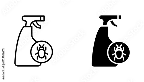 pesticides icon set, pesticide sprays icon vector illustration on white background