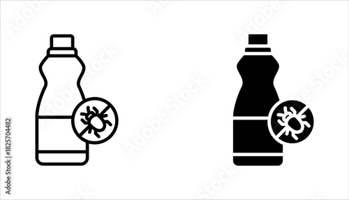 pesticides icon set, pesticide sprays icon vector illustration on white background