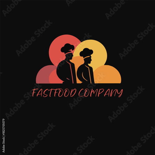 Unique fast food restaurant logo