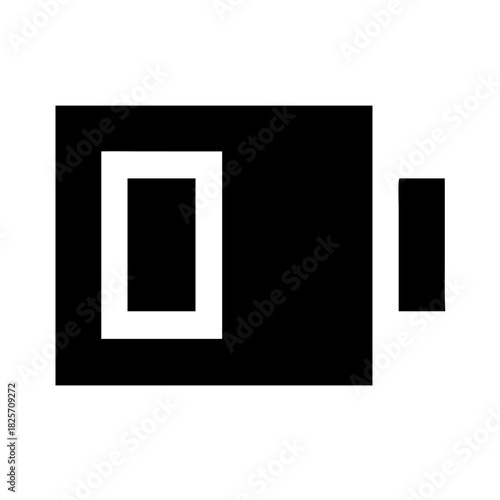 Low battery icon showing zero power level