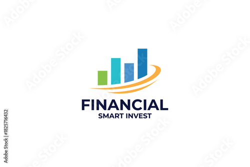 Business statistic logo design template