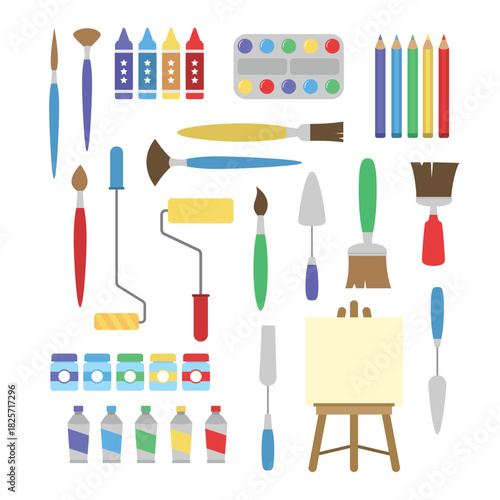 Drawing Art Supplies Illustration Collection