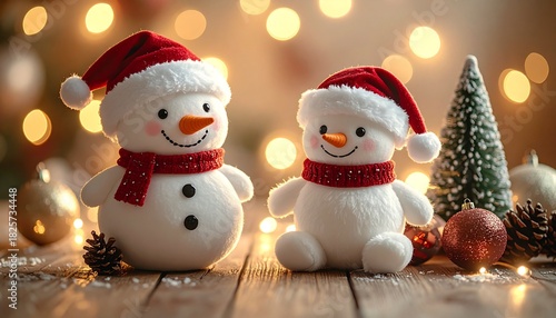 Wallpaper Mural かわいい雪だるまのマスコット Torontodigital.ca