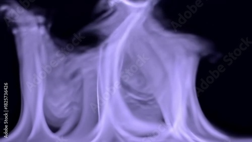 Ethereal purple smoke swirling gracefully against a dark backdrop