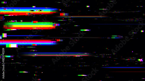 Digital TV static glitch noise texture