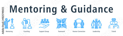 Mentoring & Guidance Web Banner Blue