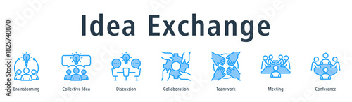 Idea Exchange Web Banner Blue