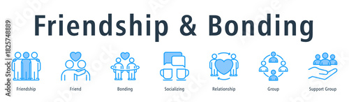 Friendship & Bonding Web Banner Blue