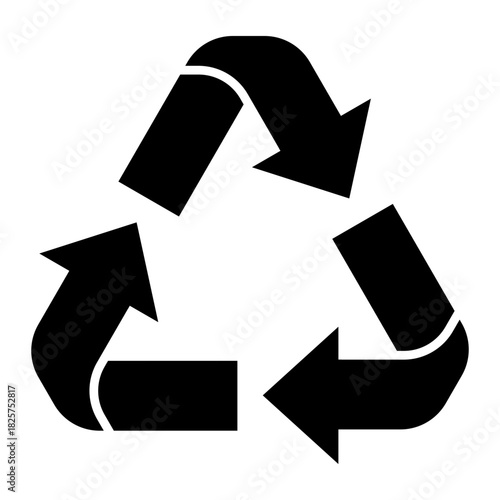 recycle symbol glyph icon