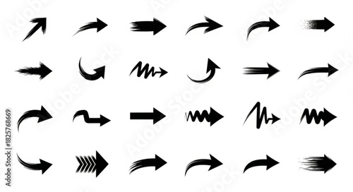 grunge arrow vector. grunge arrow brush.grunge arrow paint