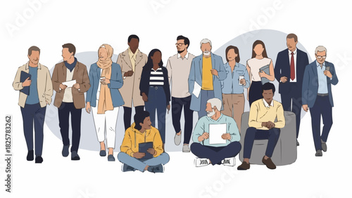 group of business people