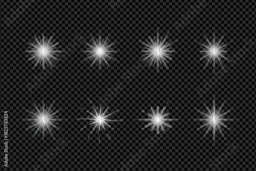 Star Burst Silver Sparkling Set with Glowing Light Effects – Bright Firework Flash & Decorative Shine Pack