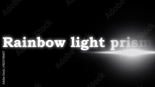 stunning and dynamic image representing 'Rainbow light prism.