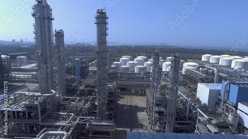 Wallpaper Mural Large Industrial Petrochemical Refinery Factory Equipment Aerial View Torontodigital.ca