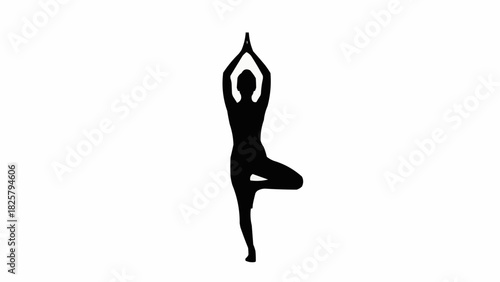 black silhouette of a woman