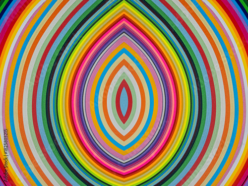 Abstract vibrant color wave rainbow strip paper background, Colorful curve striped background