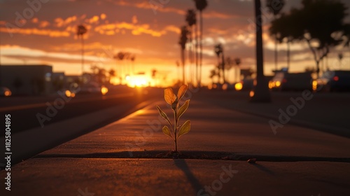 Fototapeta Naklejka Na Ścianę i Meble -  Sunset in the City