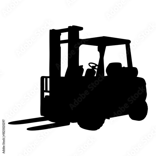 forklift silhouette or symbol