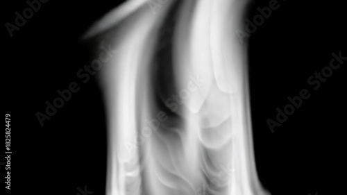 Ethereal smoke swirling gracefully against a dark background, creating mystique