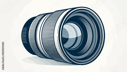 Professional photographer's lens for creative photography projects in studio