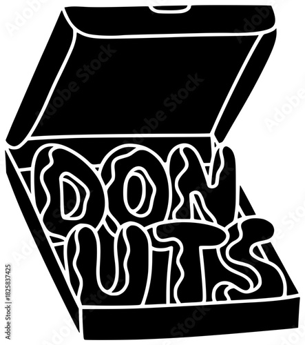 dessert illustration donut silhouette food logo bakery icon sweet outline pastry snack cake chocolate cream doughnut pink delicious sugar shape and vector graphic background