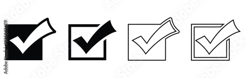 Checkmark box icons for website design and task management success,Check box icon with correct,accept checkmark icons tick box checked.Approve symbol.Check mark icon vector design.check mark icon