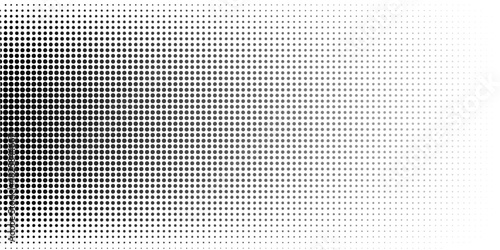 Halftone dotted gradient abstract background. Black and white grunge texture, pattern. Raster illustration.Eps10