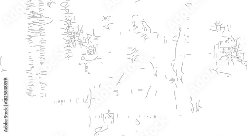 Abstract sketch of a group of people in a lively setting.