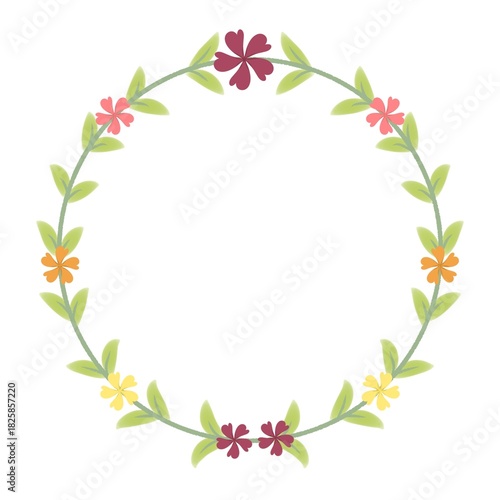pink flower frame