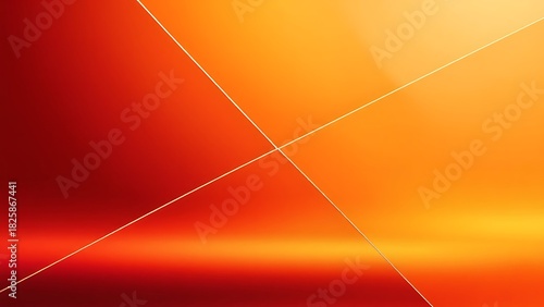 情熱的な赤とオレンジの幾何学的な光の抽象背景