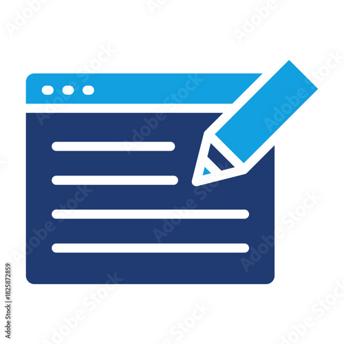 Blogger Blue Color Icon