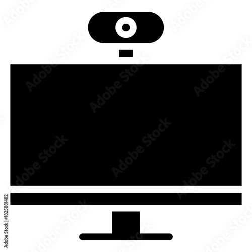 Webcam Glyph Icon