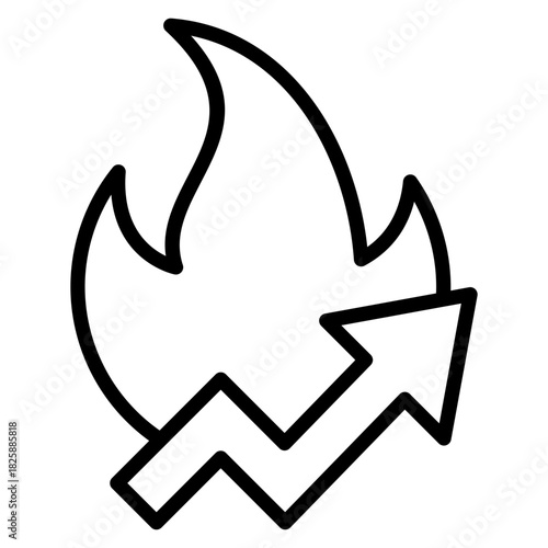 Trending Outline Icon