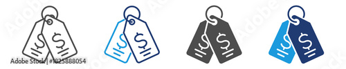 price icon set multiple style